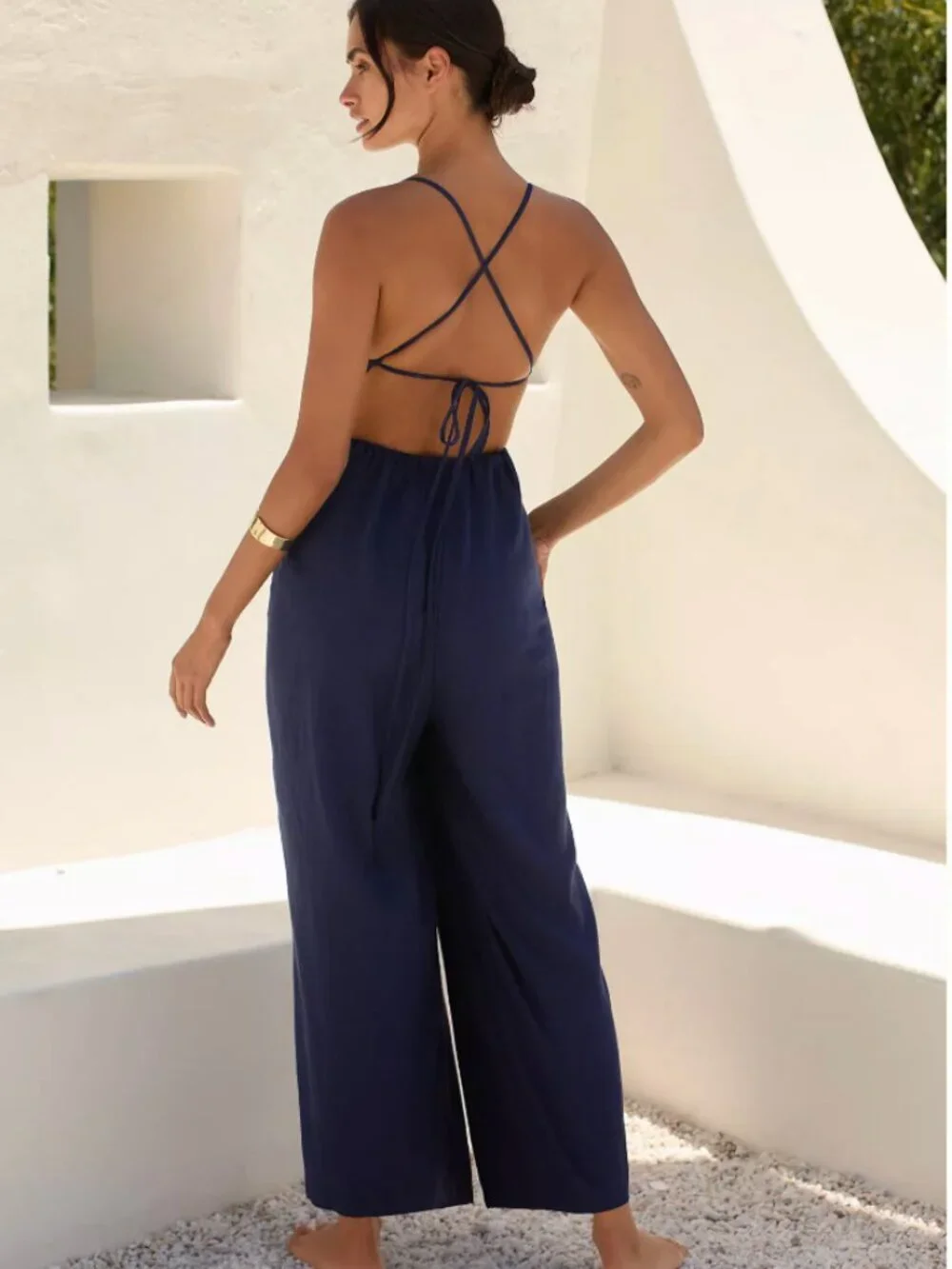 The Carrie Linen Wide-Leg Jumpsuit